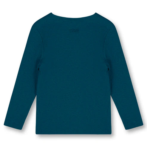 Point 3/4 Sleeve Crew Neck Pullover