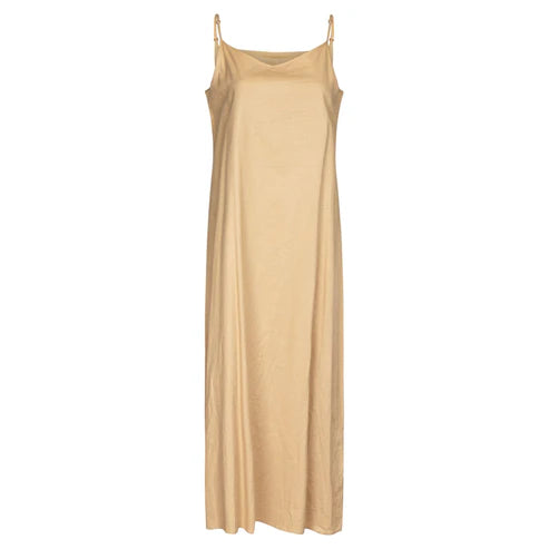 Point Satin A-line Slip Dress