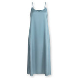 Point Satin A-line Slip Dress