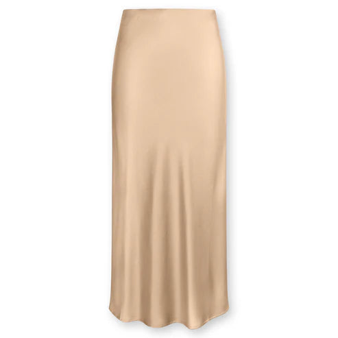 Point Satin A-line Skirt