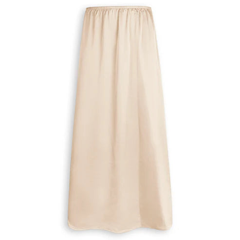 Point Satin A-line Skirt