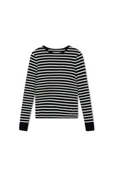 Point Boat Neck Stripe Tee
