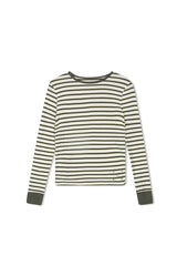 Point Boat Neck Stripe Tee