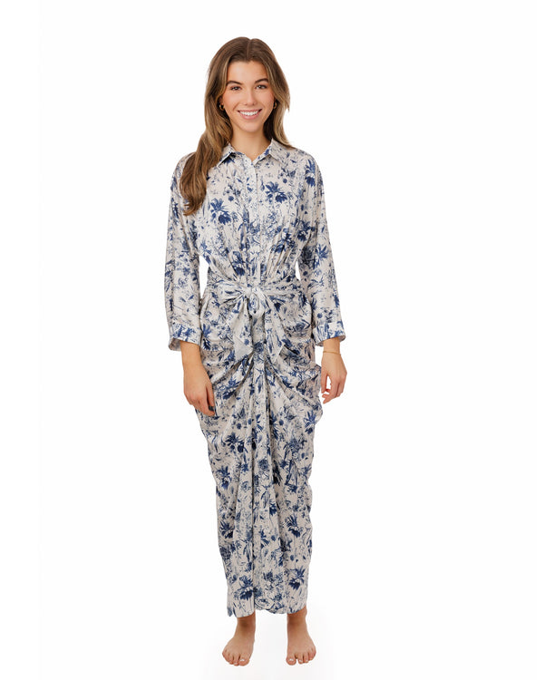 664D-A Blue Dress