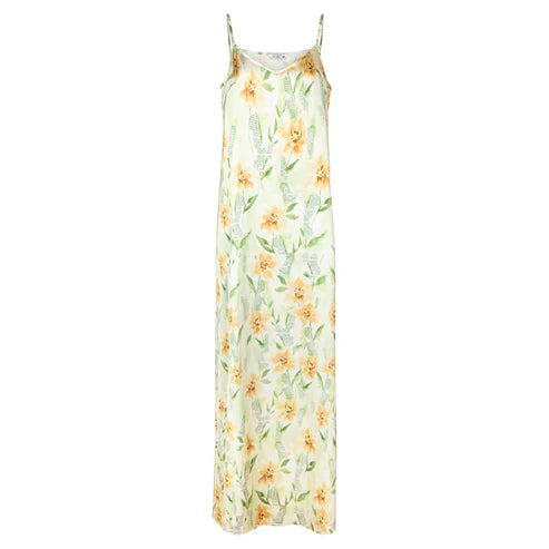Point Satin A-line Slip Dress