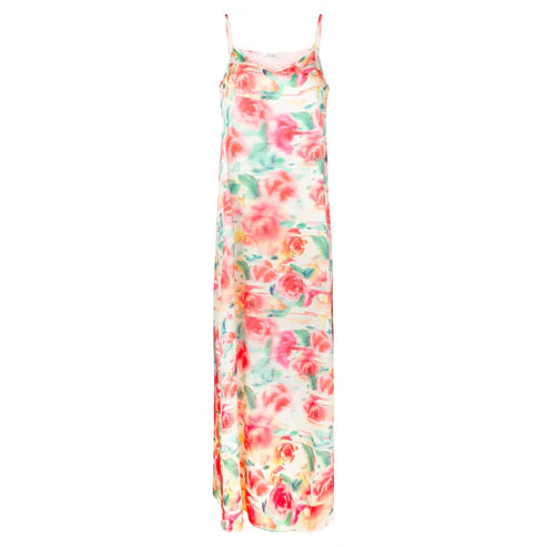 Point Satin A-line Slip Dress