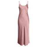 Point Satin Streight Slip Dress
