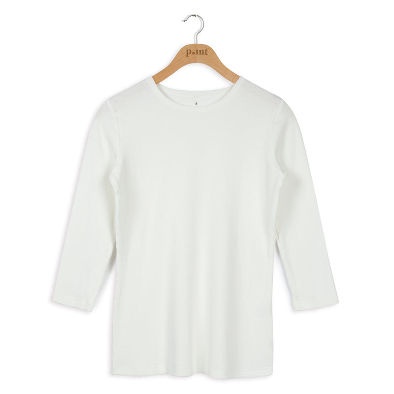 Point 3/4 Sleeve Crew