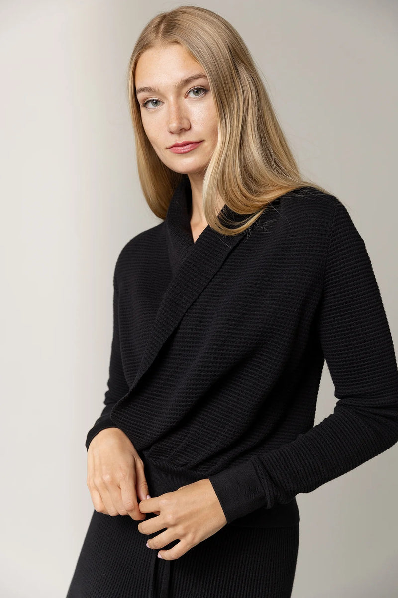 Alinea Wrap Top Black
