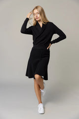 Alinea Wrap Top Black