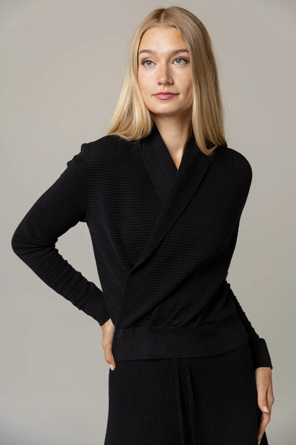 Alinea Wrap Top Black
