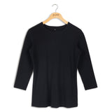 Point 3/4 Sleeve Crew