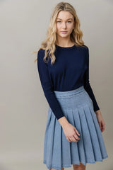 Denim Skirt Stone Wash 23"