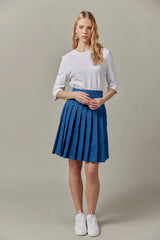 Denim Skirt Dark Wash 23"