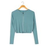L/S 2 WAY ZIP CARDI