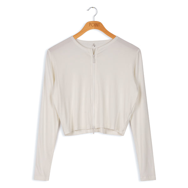 L/S 2 WAY ZIP CARDI