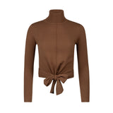 Knit Wrap Turtleneck