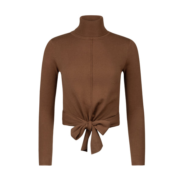 Knit Wrap Turtleneck