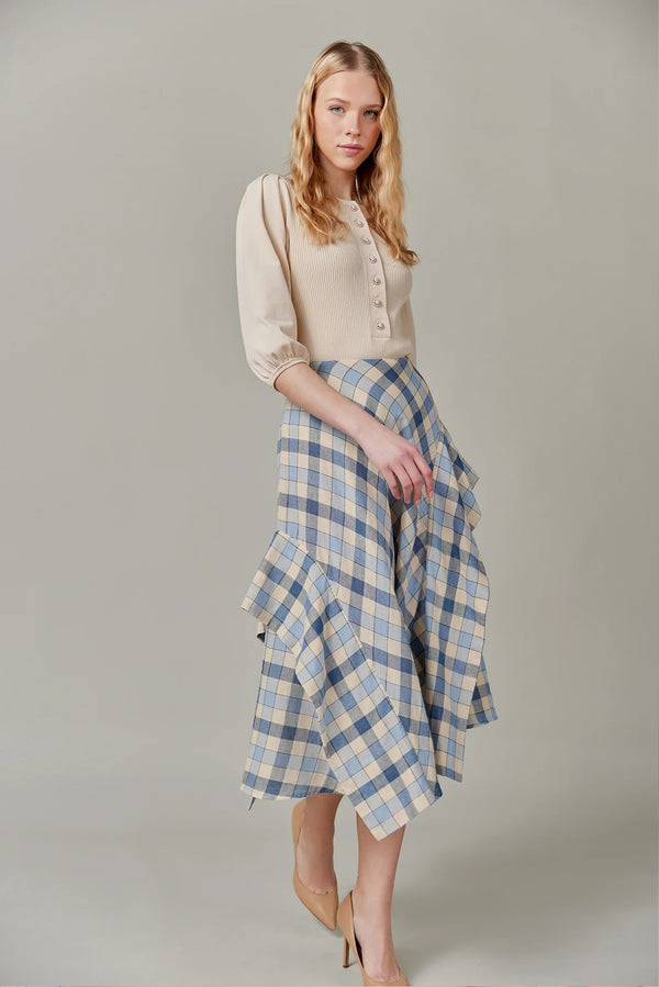 Cotton Skirt Gingham