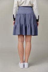 Drawstring Skirt Denim 23"