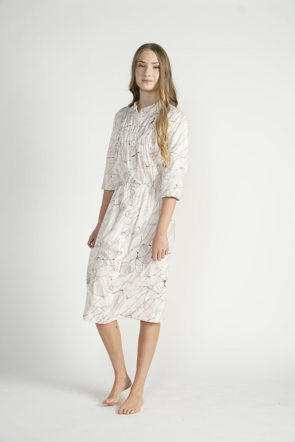L2183-A Marble Dress Taupe
