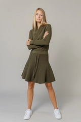 Alinea Circle Skirt in Basil 25"