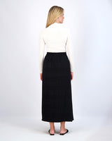 Pash Plaid Skirt Blk