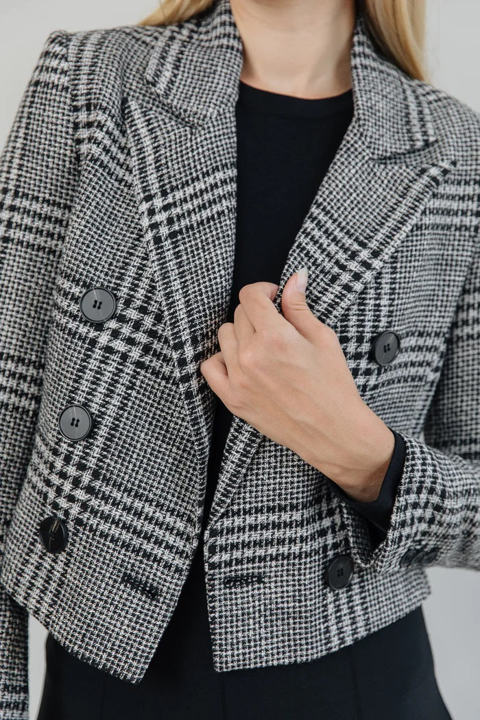 Cropped Tweed Blazer