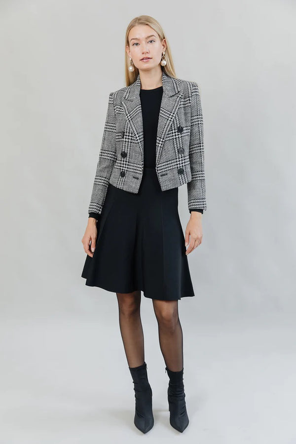 Cropped Tweed Blazer