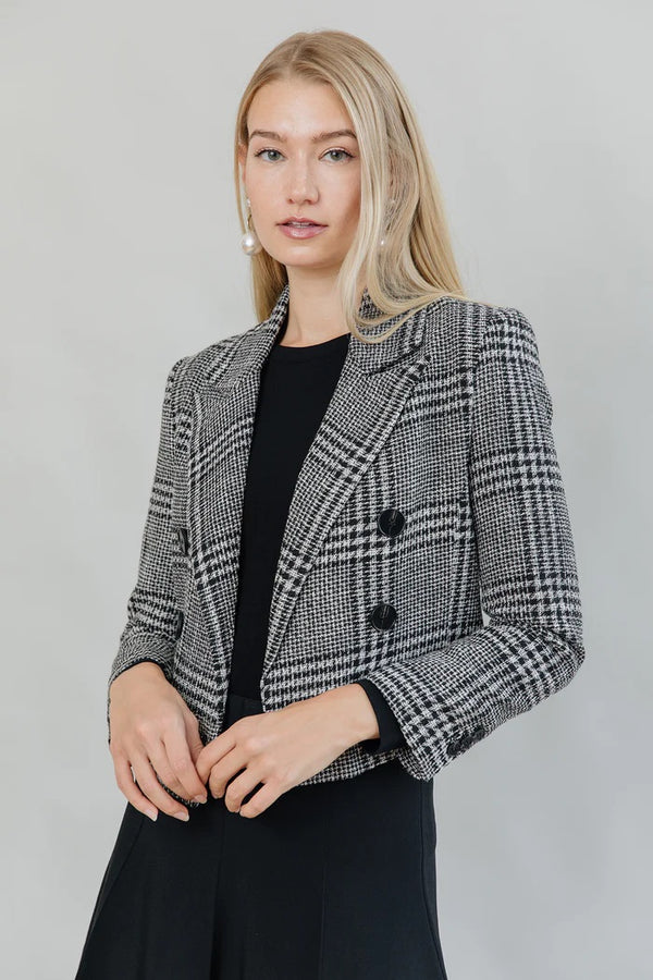 Cropped Tweed Blazer