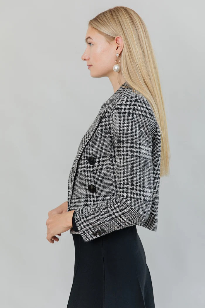Cropped Tweed Blazer