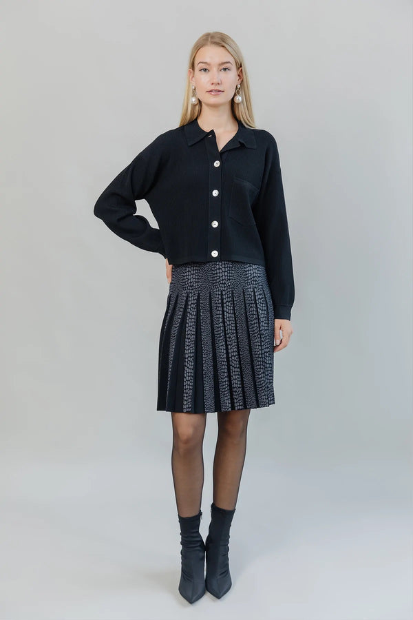 Pebble Infinity Skirt Gray