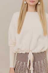 Drawstrin Dolman Top Vanilla